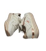 Adidasi dama Dockers, 39, imitatie de piele, alb - imagine 4