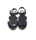 Sandale dama Minozzi, 30, material textil, negru - imagine 3