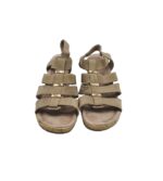 Sandale dama Benefit, 37, material textil, bej - imagine 3