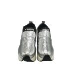 Adidasi dama Fashion, 38, imitatie de piele, gri - imagine 3