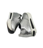 Adidasi dama Fashion, 38, imitatie de piele, gri - imagine 4