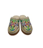 Saboti dama, 38, imitatie de piele, multicolor - imagine 3