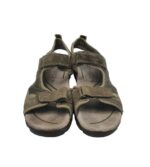 Sandale barbati Geox, 41, piele intoarsa, gri - imagine 3