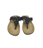 Saboti dama Lemon Tree, 39, imitatie de piele, negru - imagine 3