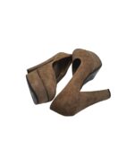 Pantofi dama Vivian, 39, piele intoarsa, bej - imagine 4