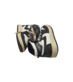 Adidasi copii 29, imitatie de piele, alb negru - imagine 4