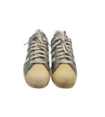 Adidadi dama Adidas, 39, piele, gri - imagine 3