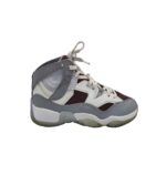 Adidasi barbati Jordan, 40, material textil, piele, alb gri