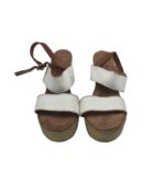 Sandale dama 38, piele, alb - imagine 3