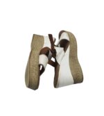 Sandale dama 38, piele, alb - imagine 4