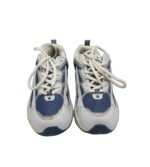 Adidasi dama Ny, 38, imitatie de piele, material textil, alb albastru - imagine 3