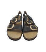 Sandale barbati Next, 41, imitatie de piele, piele, negru - imagine 3
