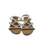 Sandale dama Ideal Shoes, 37, imitatie de piele, alb - imagine 3