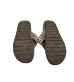 Saboti dama 40, imitatie de piele, material textil, maro - imagine 5