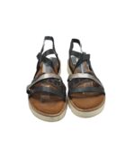 Sandale dama Marco Tozzi, 39, imitatie de piele, negru gri - imagine 3