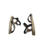 Sandale dama 39, material textil, piele, negru - imagine 3