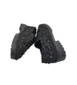 Pantofi dama  41, material textil, negru - imagine 4