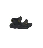 Sandale copii 31, material textil, negru