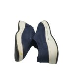 Espadrile dama 41, material textil, bleumarin - imagine 4