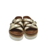 Saboti dama Tamaris, 38, imitatie de piele, piele, auriu - imagine 3