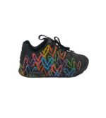 Adidasi dama Skechers, 41, imitatie de piele, negru