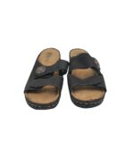 Saboti dama Bama, 37, imitatie de piele, negru - imagine 3