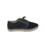 Tenisi barbati 44, imitatie de piele, material textil, negru