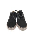 Tenisi barbati 44, imitatie de piele, material textil, negru - imagine 3