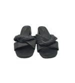 Saboti dama Venice, 41, imitatie de piele, negru - imagine 3