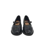 Balerini dama George, 38, imitatie de piele, negru - imagine 3