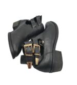 Botine dama Skopy, 39, imitatie de piele, negru - imagine 4