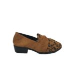 Pantofi dama 39, material textil, maro
