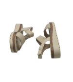 Sandale dama Graceland, 37, imitatie de piele, material textil, crem - imagine 3