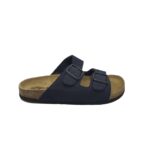 Saboti barbati Biofun, 42, imitatie de piele, bleumarin