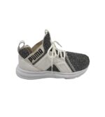 Adidasi dama Puma, 39, material textil, gri alb