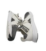 Adidasi dama Puma, 39, material textil, gri alb - imagine 4