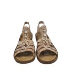 Sandale dama Rieker, 41, imitatie de piele, bej - imagine 3