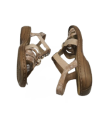 Sandale dama Rieker, 41, imitatie de piele, bej - imagine 4