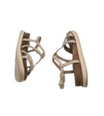 Sandale dama Tamaris, 37, material textil, crem - imagine 3