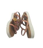 Sandale dama 37, piele, maro - imagine 4