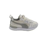 Adidasi dama Puma, 38, imitatie de piele, material textil, alb gri