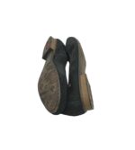 Balerini dama Rieker, 40, piele intoarsa, negru - imagine 4