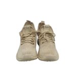 Adidasi dama Fashion, 38, material textil, bej - imagine 3