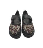 Balerini dama Bar, 42, piele, negru - imagine 3