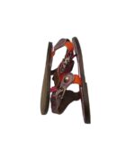 Sandale dama 39, material textil, piele, rosu mov - imagine 4