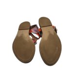 Sandale dama 39, material textil, piele, rosu mov - imagine 5