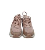 Adidasi dama Nike, 36, material textil, piele intoarsa, bej - imagine 3