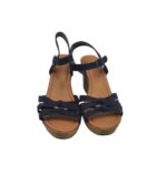 Sandale dama M&S, 38, material textil, negru - imagine 3