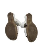 Saboti dama Caprice, 38, piele, alb - imagine 5