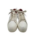 Adidasi dama 39, imitatie de piele, alb - imagine 3